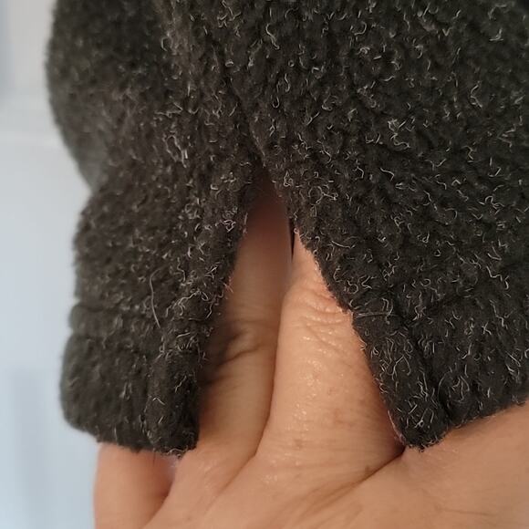 Vintage Victoria's Secret Country Gray 1/4 Zip Oversized Embroidered Fleece, S - Picture 5 of 6